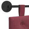 vidaXL Držeće uzglavlje Zidne Vinska crvena 150 x 55 x 7 cm tkanina