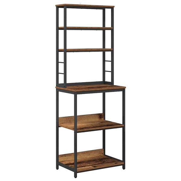 vidaXL Kuhinjska polica Staro drvo 60 x 40 x 168 cm Konstruirano drvo