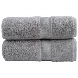 vidaXL Premium ručnici za pranje SOLUND 2 kom. sive 30x30 cm 600 g/m&sup2;