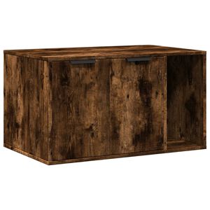 vidaXL Kutija z mačji pijesak boja hrasta 80x50x45cm konstruirano drvo