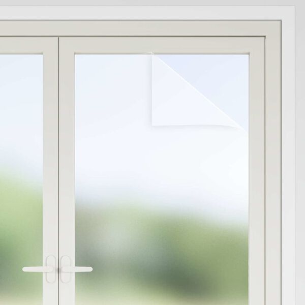 vidaXL Prozorska folija matirana bijela 60 x 2000 cm PVC