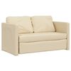 vidaXL Podni kauč na razvlačenje 2-u-1 krem 112x174x55 cm od tkanine