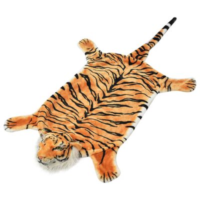 vidaXL Tepih Tigar od Pliša 144 cm Smeđi