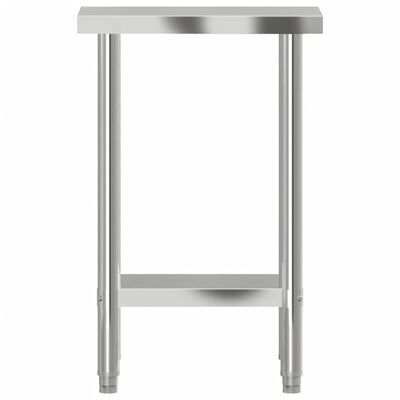 vidaXL Kuhinjski radni stol 55x30x85 cm od nehrđajućeg čelika
