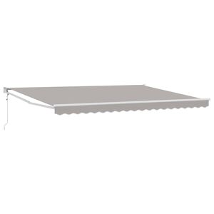 vidaXL Nadstre&scaron;nica Svijetlo siva 450 x 300 x 165 cm Poliester i metal