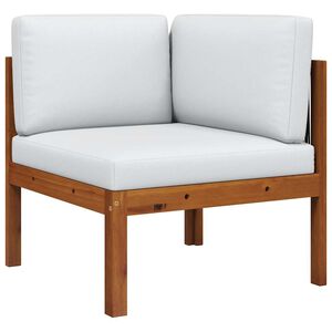 vidaXL Vrtna kutna sofa s jastucima, akacija i uže