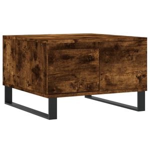 vidaXL Stolić za kavu boja hrasta 55 x 55 x 36,5 cm konstruirano drvo