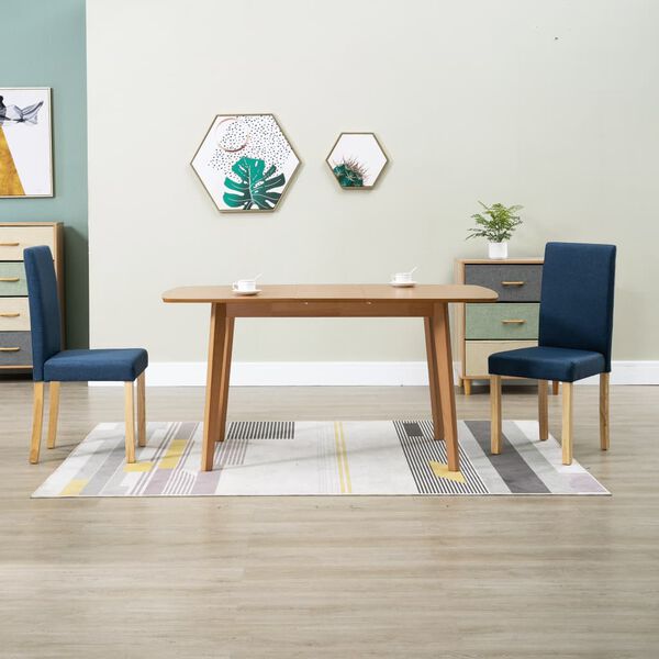 vidaXL Blagovaonske stolice od tkanine 2 kom plave