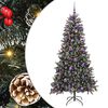 vidaXL Umjetno božićno drvce Zelena 210 cm PVC, Plastika i Čelik