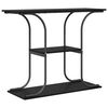 vidaXL Konzolna stolica s policom Crni hrast 101 x 35 x 80,5 cm