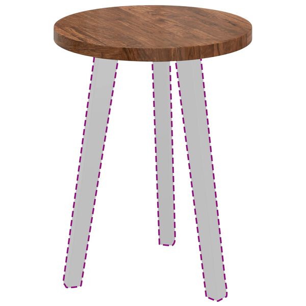 vidaXL Gornji dio stola Svijetlosmeđa &Oslash; 40 x 2,5 cm