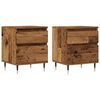 vidaXL Noćni ormarići 2 kom Staro drvo 40x35x50 cm Konstruirano drvo