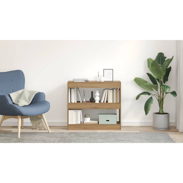 vidaXL Ormarić za knjige/Sobna pregrada Artisan hrast 80x30x72 cm
