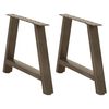 vidaXL Noge za klub stolić A-oblika 2 kom 60 x (42-43) cm čelik