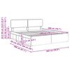 vidaXL Krevetna konstrukcija Sonoma 200 x 200 cm Čvrsto borovo drvo