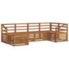 vidaXL Set vanjskih sofa 6 kom. Prirodna Poliester