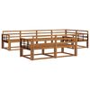 vidaXL Set vanjskih sofa 7 pcs Prirodna Čvrsto drvo akacije