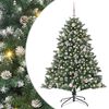vidaXL Umjetno božićno drvce Zelena 150 cm PVC, Plastika i Čelik