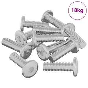vidaXL Vijak 1593 pcs Srebrno 8 x 25 mm Čelik