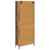 vidaXL Highboard Zidne Staro drvo 69,5 x 34 x 180 cm Konstruirano drvo
