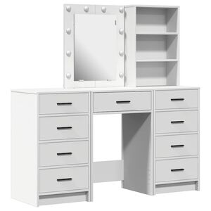 vidaXL Toaletni stol 3 kom. Bijelo 40 x 41 x 135 cm Konstruirano drvo