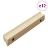 vidaXL Ravna dr&scaron;ka 12 kom. Boja prirodnog drva 130 x 25 x 30 mm