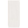 vidaXL Bočni ormarići bijeli 3 kom od masivne borovine