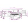 vidaXL Set vanjskih sofa s jastukom 5 pcs Prirodna i svijetlo siva