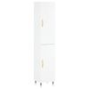 vidaXL Visoka komoda sjajna bijela 34,5x34x180 cm konstruirano drvo