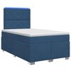 vidaXL Boxspring krevet s madracem Plava 120 x 190 cm Tkanina