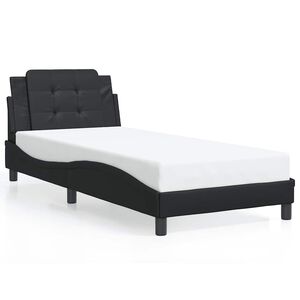 vidaXL Okvir za krevet bez madraca Zadar crni 80 x 200 cm od umjetne kože