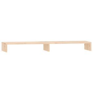 vidaXL Stalak za monitor 100x27x10 cm od masivne borovine
