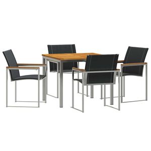 vidaXL Setzablagovanjeuvrtu 5 pcs Čvrsto drvo tikovine