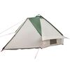 vidaXL Teepee šator s krovom Zelena i bijela 490 x 410 x 210 cm