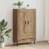 vidaXL Highboard Umjetnički hrast 69,5 x 31 x 115 cm Konstruirano drvo