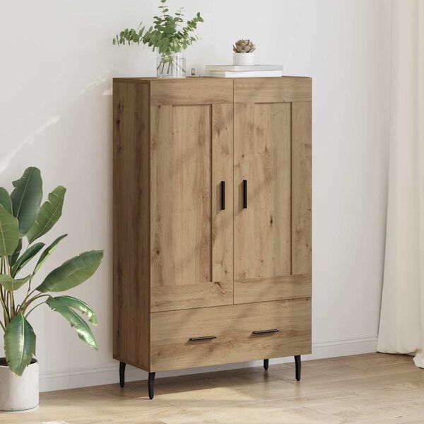 vidaXL Highboard Umjetnički hrast 69,5 x 31 x 115 cm Konstruirano drvo