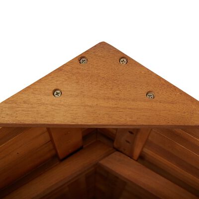 vidaXL Vrtni barski stol s krovom 113x106x217 cm bagremovo drvo