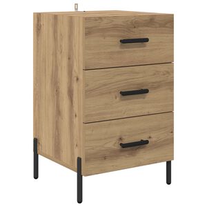 vidaXL Noćni ormar Umjetnički hrast 40 x 40 x 66 cm Konstruirano drvo