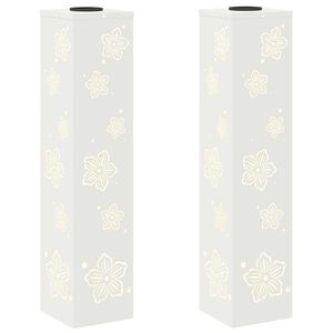 vidaXL Solarna LED svjetlost za stazu 2 kom. Topla bijela
