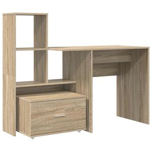 vidaXL Stol Sonoma hrast Konstruirano drvo 131,5 x 50 x 106,5 cm