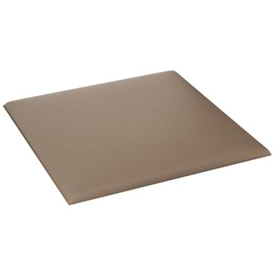 vidaXL Zidne ploče od umjetne kože 12 kom cappuccino 30x30 cm 1,08 m²