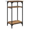 vidaXL Bocni stol Staro drvo 40 x 30 x 75 cm Konstruirano drvo