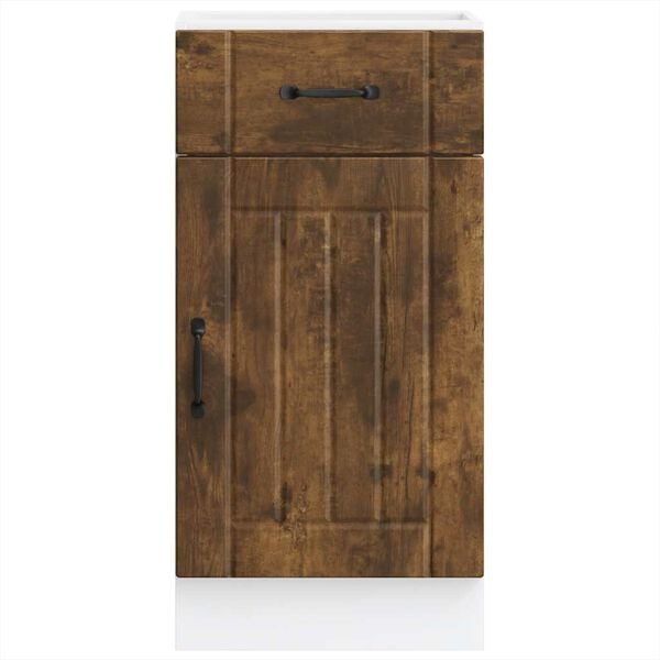 vidaXL Donji kuhinjski ormarić Lucca boja hrasta konstruirano drvo