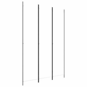 vidaXL Sobna pregrada s 3 panela bijela 150 x 220 cm od tkanine