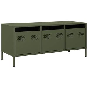 vidaXL TV ormarić maslinastozeleni 101,5 x 39 x 43,5 cm čelični