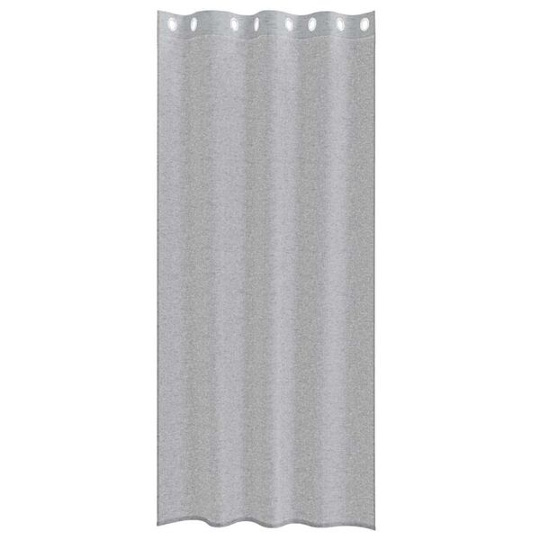 vidaXL Voile zavjesa 2 pcs Tamno siva 245 x 140 cm Poliester