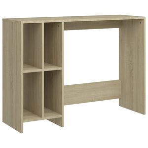 vidaXL Stol za prijenosno računalo boja hrasta 102,5x35x75 cm drveni