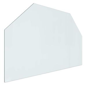 vidaXL Staklena ploča za kamin *Transparent*an 80 x 50 cm Stakl