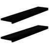 vidaXL Prozorske klupice 2 kom tamnosmeđe 100x20x2 cm masivne hrast