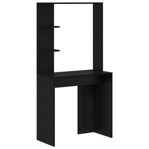 vidaXL Stol Crni hrast Konstruirano drvo 78,5 x 37 x 154,5 cm